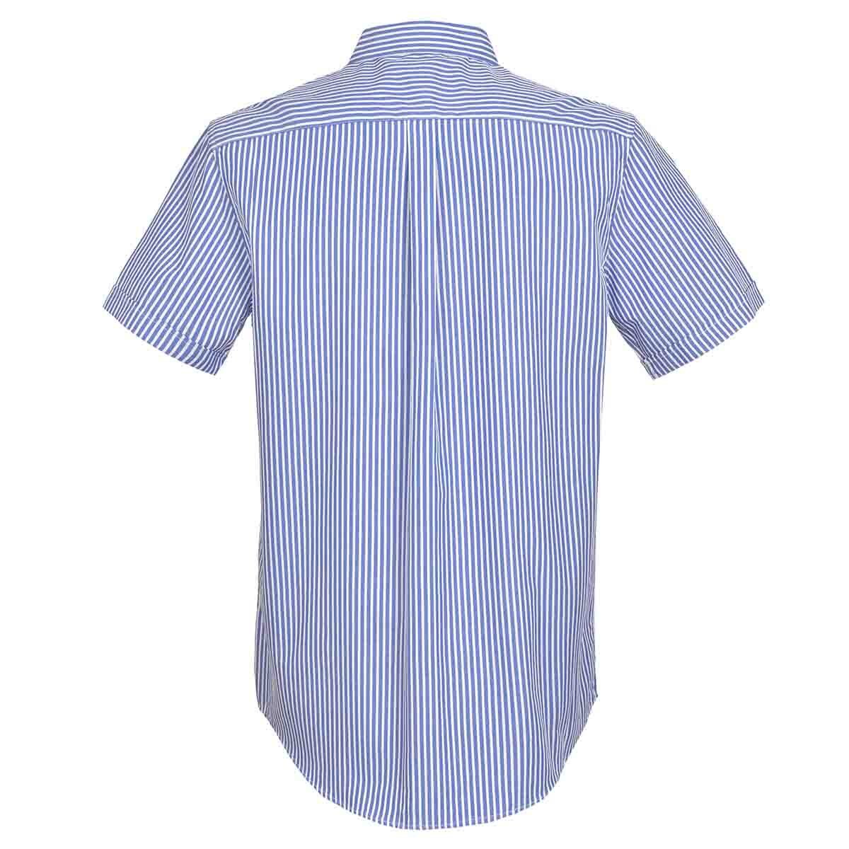 Camisa Manga Corta A Rayas Azul Polo Club Sears