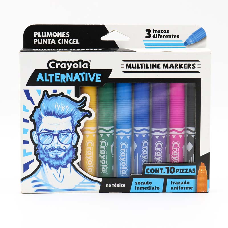 Marcadores Crayola Alternative Multiline 10pzas Grueso Sears