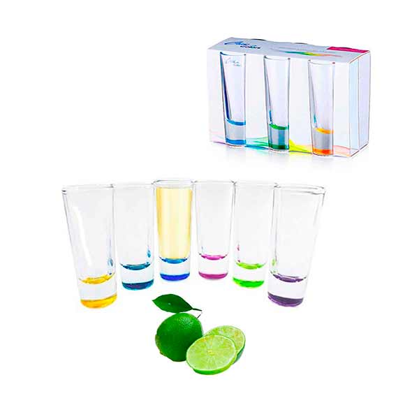 Vasos Tequileros Caballito Shot Tequila Pzas Colores Crisa Sears