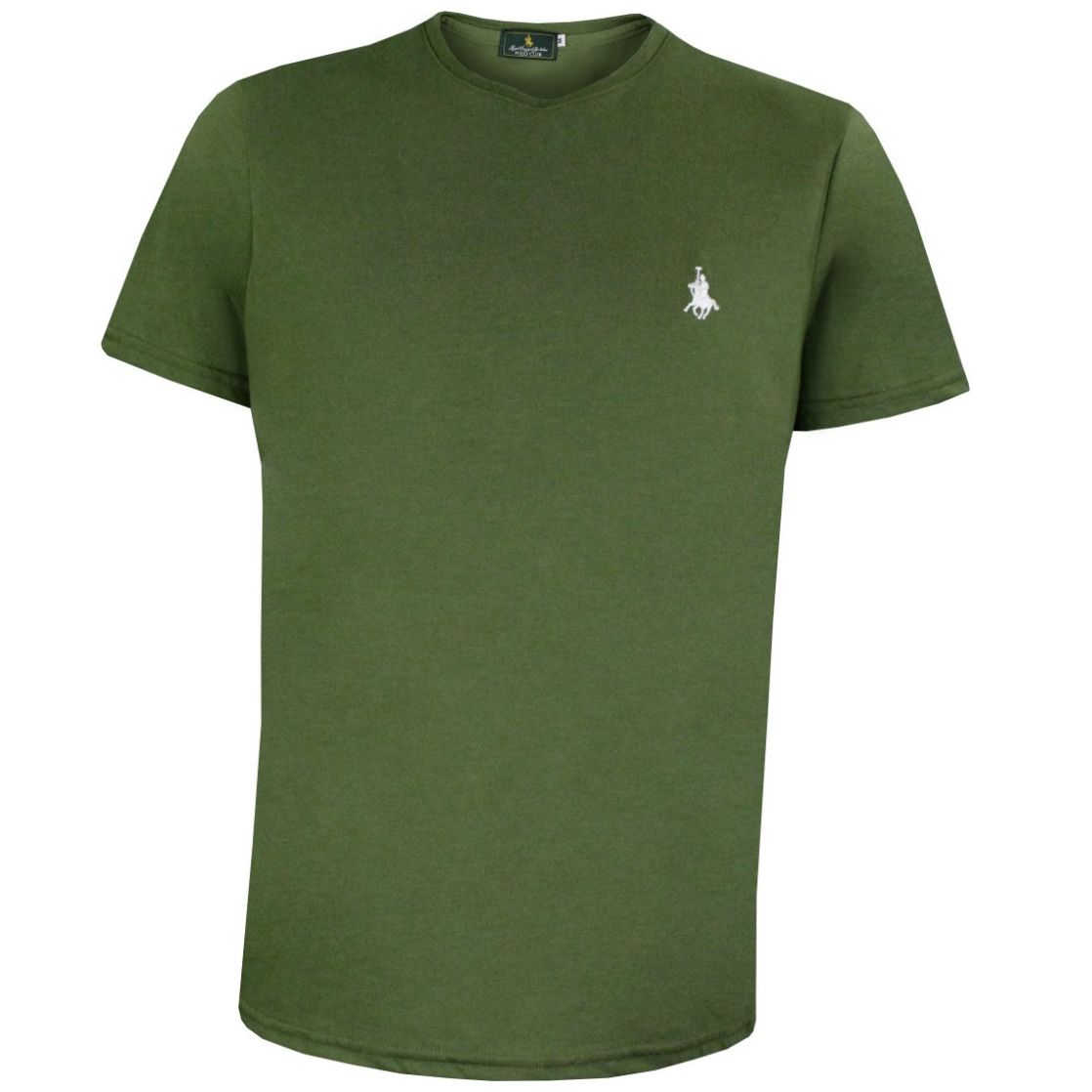 Playera Polo Club Manga Corta Cuello Redondo Militar para Hombre