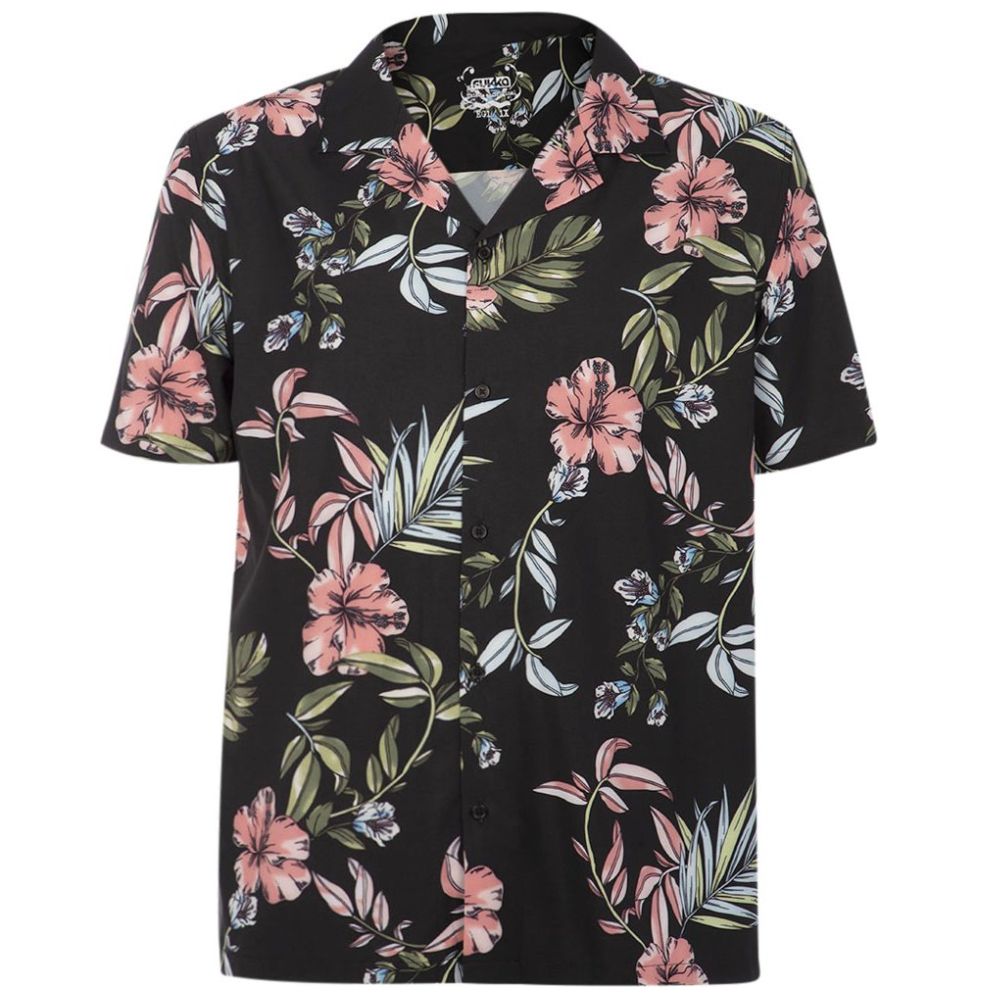 Flores Blusas De Moda Para Hombres Klaros Camisa Estampada Flores