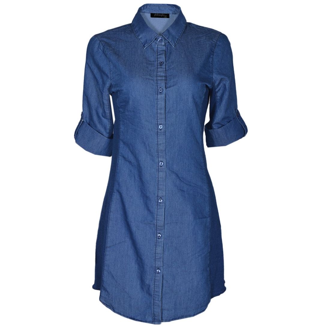 Vestido Corto Tipo Mezclilla para Mujer Philosophy