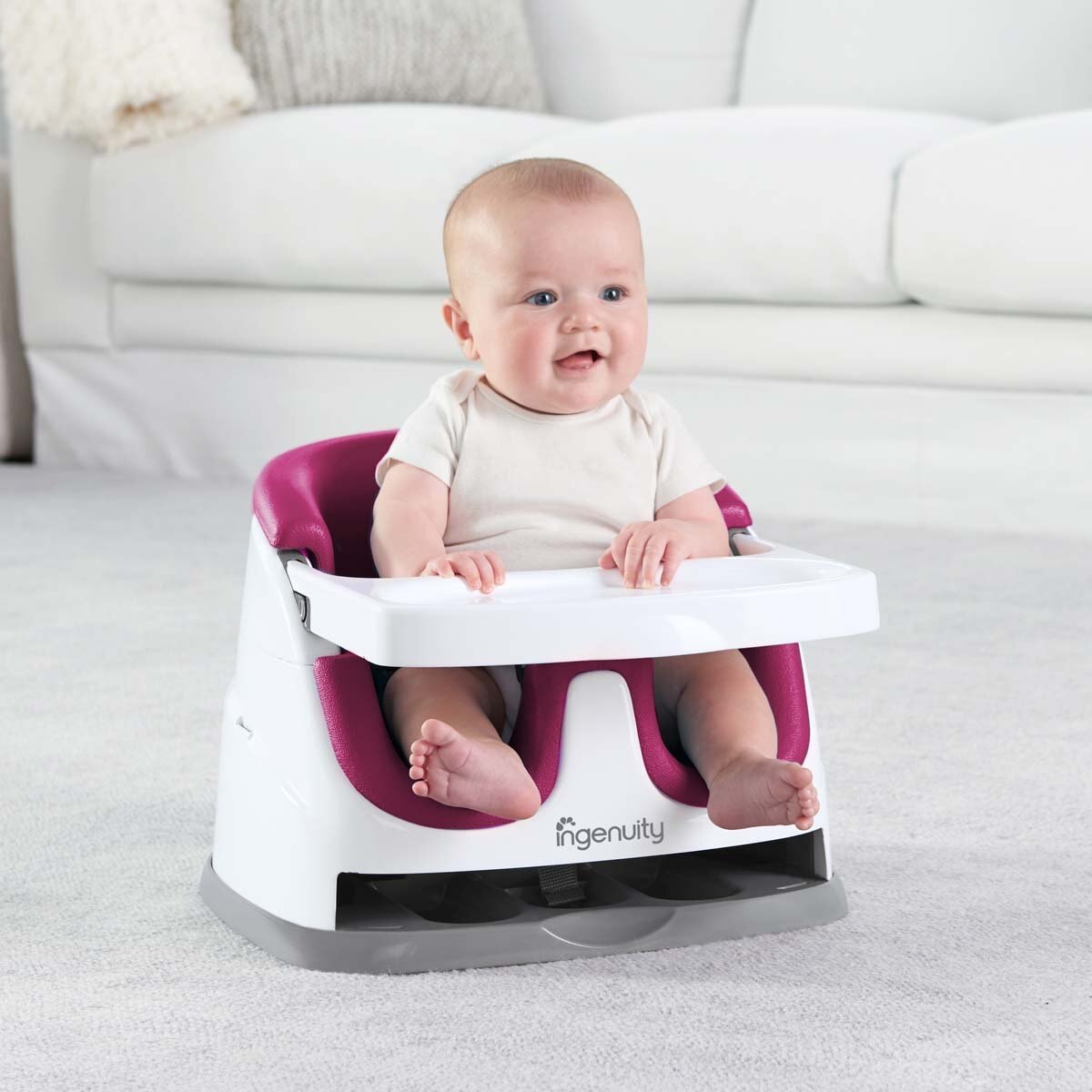 Silla Booster Baby Base Rosa Ingenuity