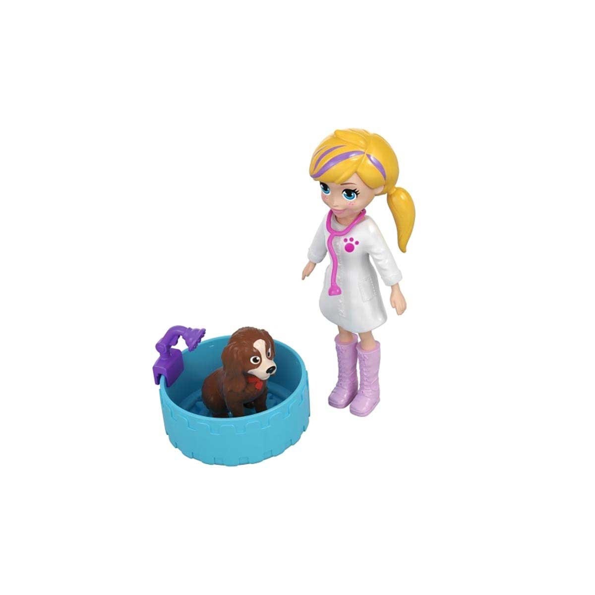 Polly Pocket! Hospital Móvil de Animalitos Mattel
