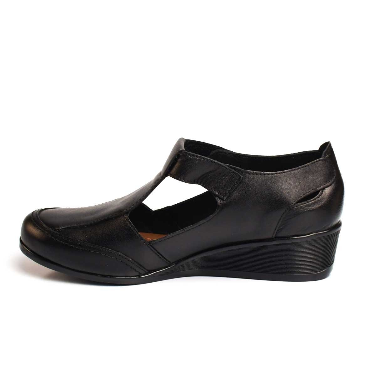 Zapato con media cuña y ajuste velcro suave pies - Sears