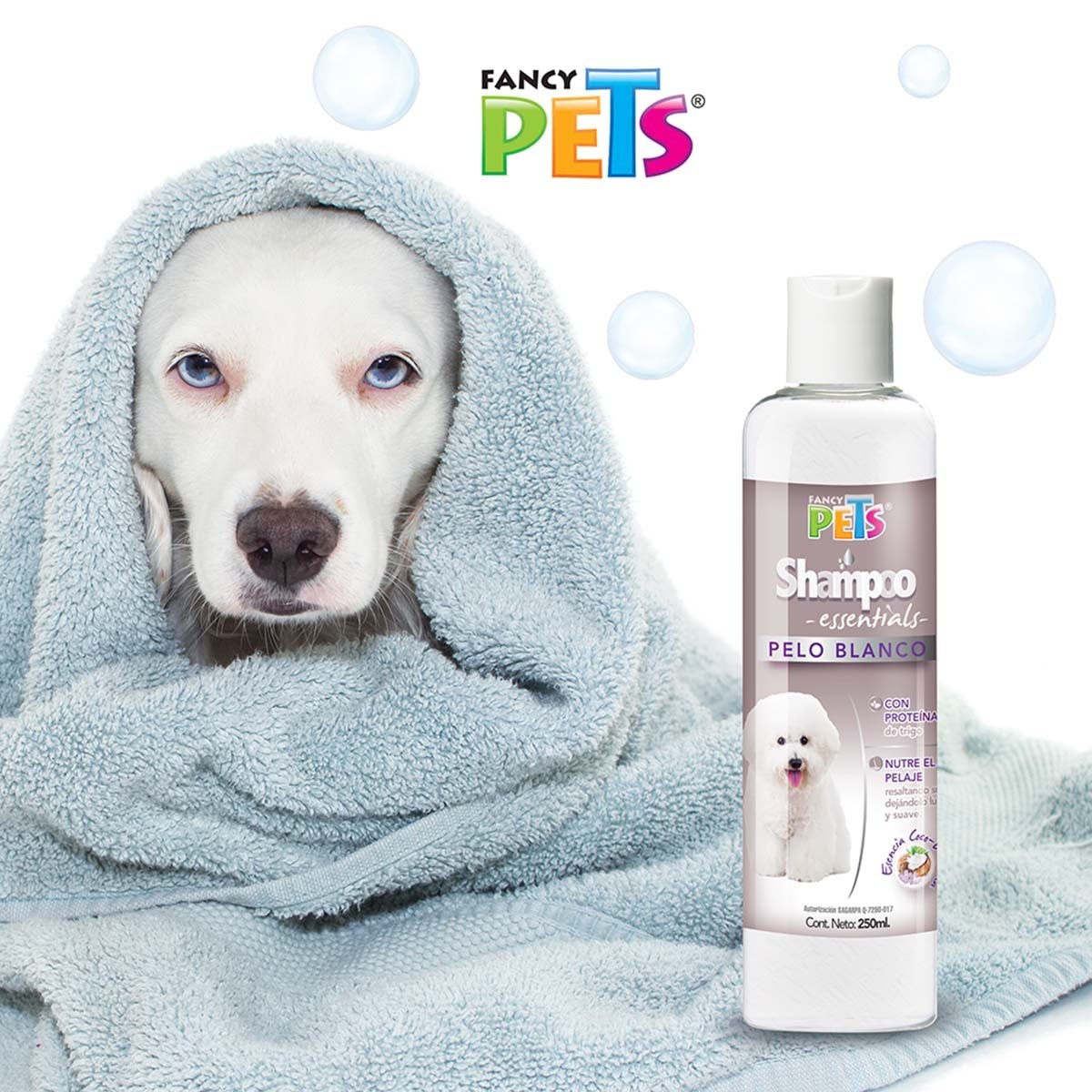 Shampoo Essentials Pelo Blanco 250 Ml Fancy Pets Mod. Fl3963 para Perro