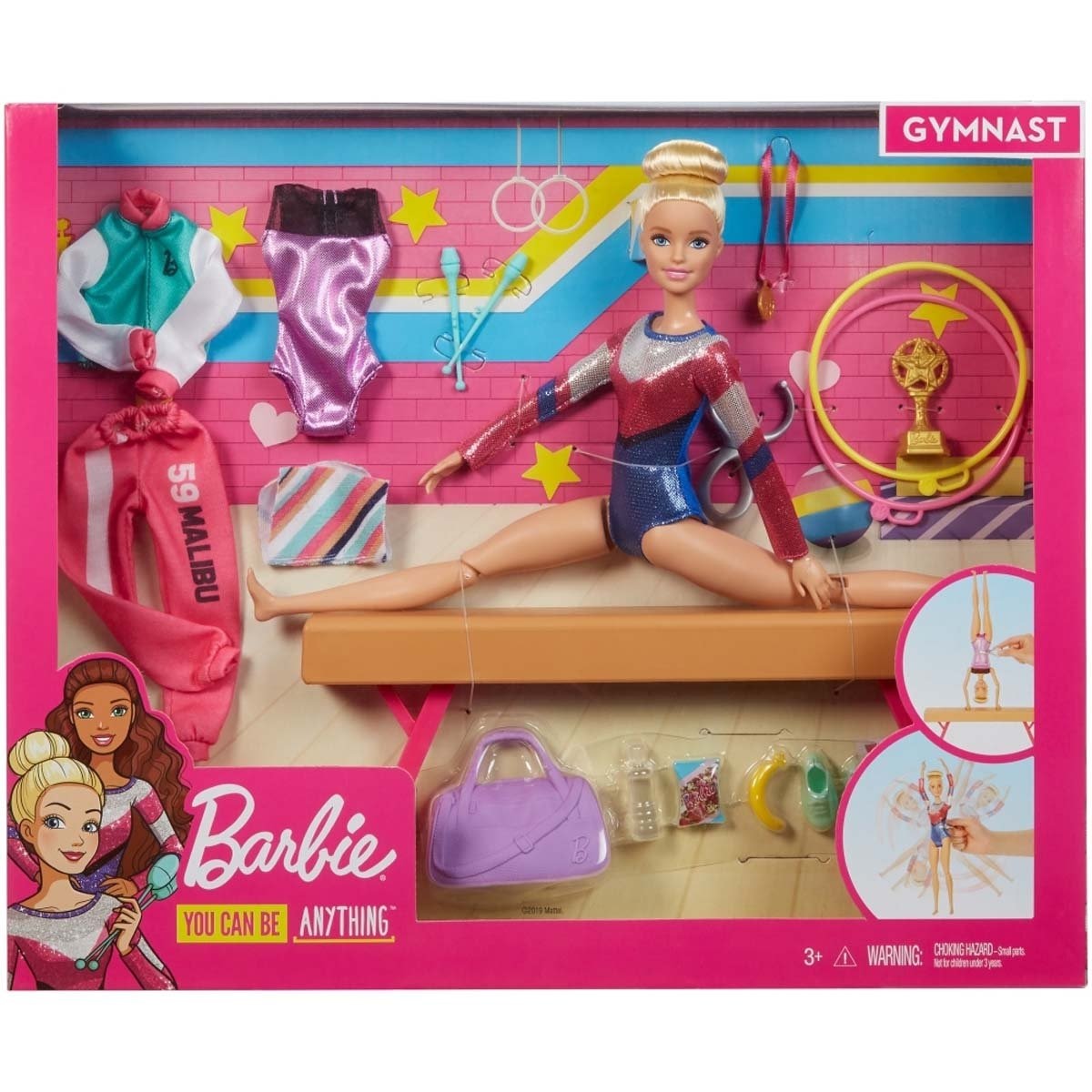 Barbie Careers  Muñeca Set Gimnasta