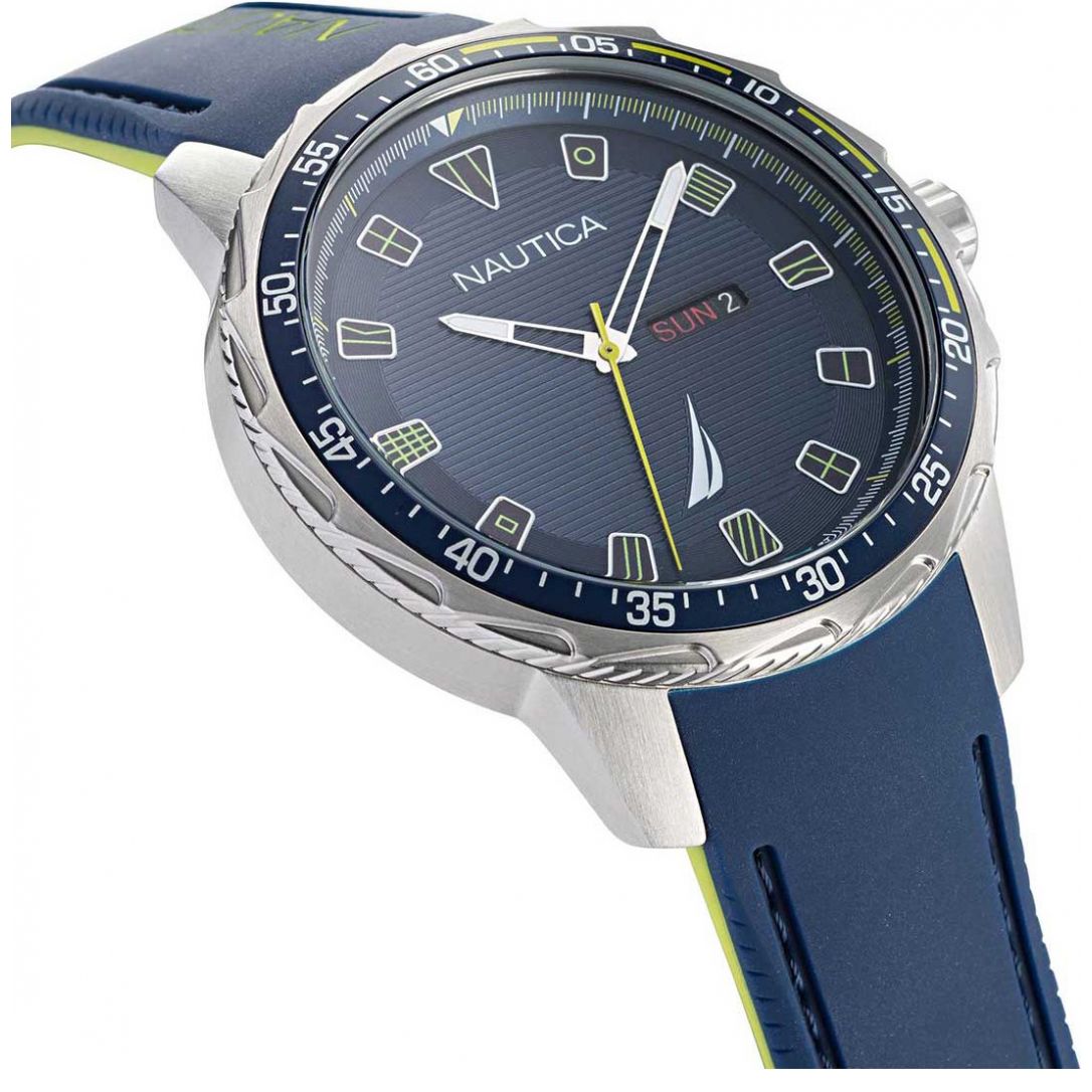 Reloj de Silicón Azul para Hombre Nautica R Modelo Elo Napcls114