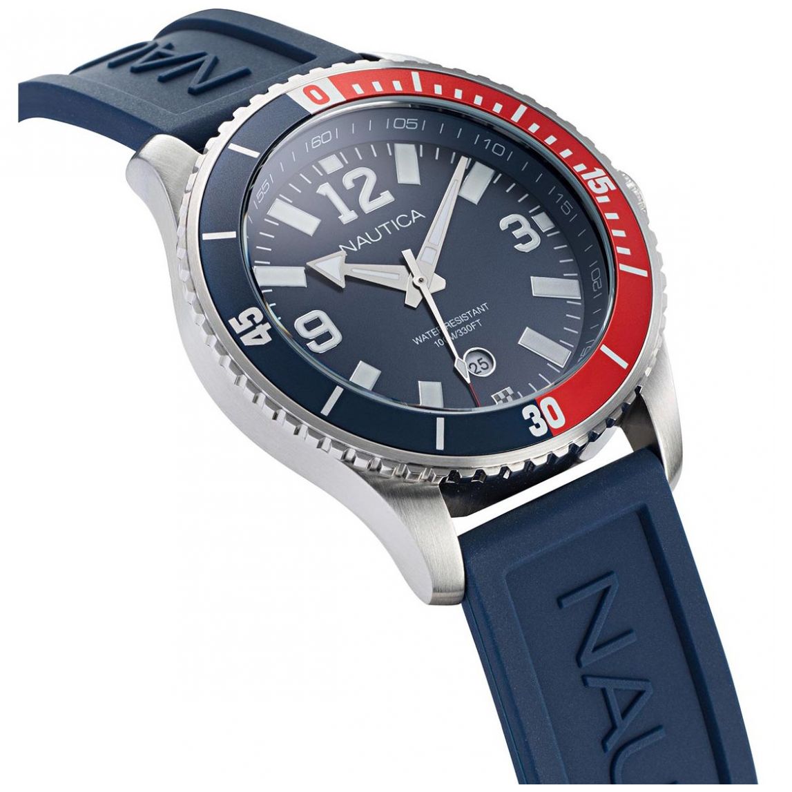 Reloj de Silicón Azul para Hombre Nautica R Modelo Elo Nappbs159