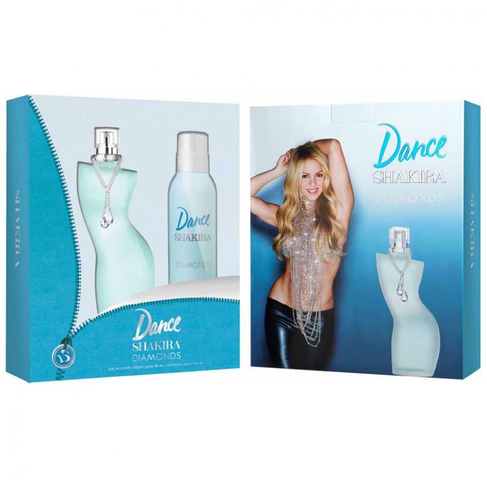 Estuche para Dama Shakira, Dance Diamonds Edt 80 Ml + Desodorante