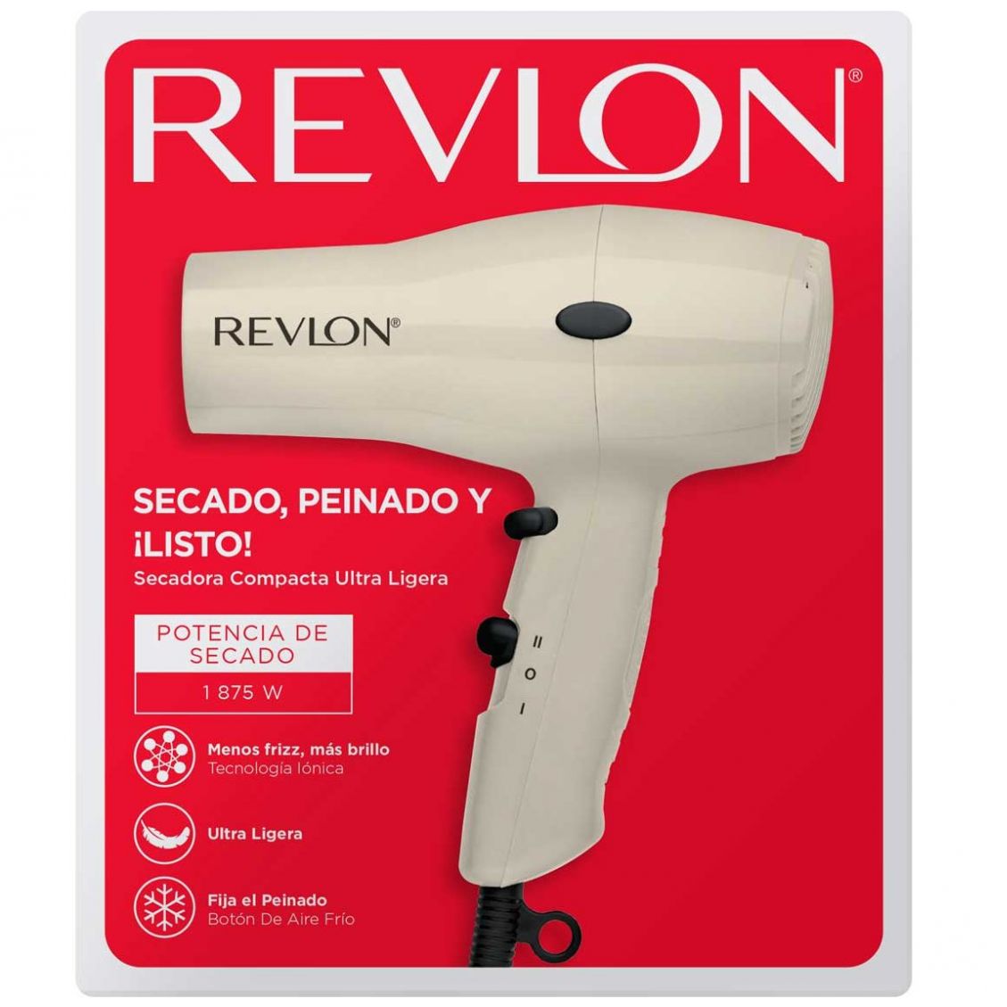 Revlon Essentials Secadora Compacta White