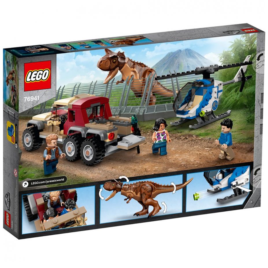 Persecución Del Dinosaurio Carnotaurus Lego Jurassic World