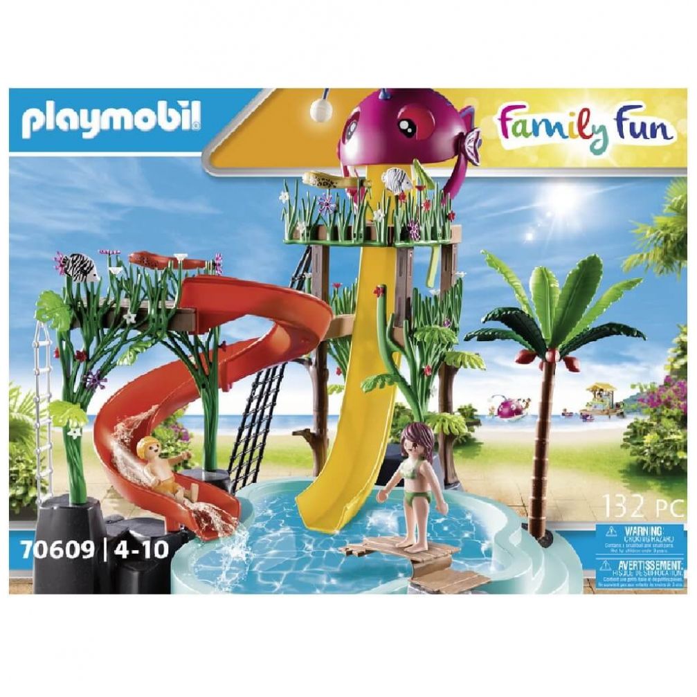 Playmobil Family Fun: Piscina Divertida con Rociador de Agua