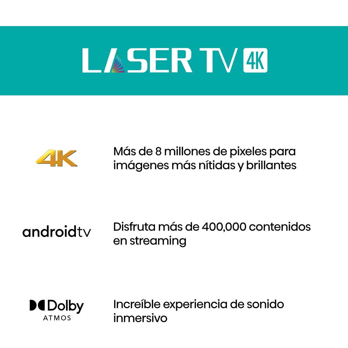 Láser Tv Hisense 100" 4K Android 100L5G