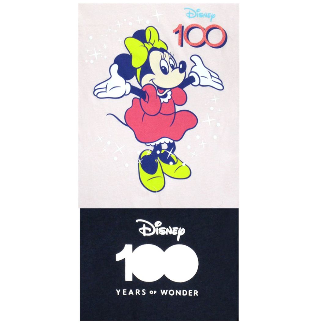 Disney Camiseta clásica de manga corta de Mickey a cuadros para mujer