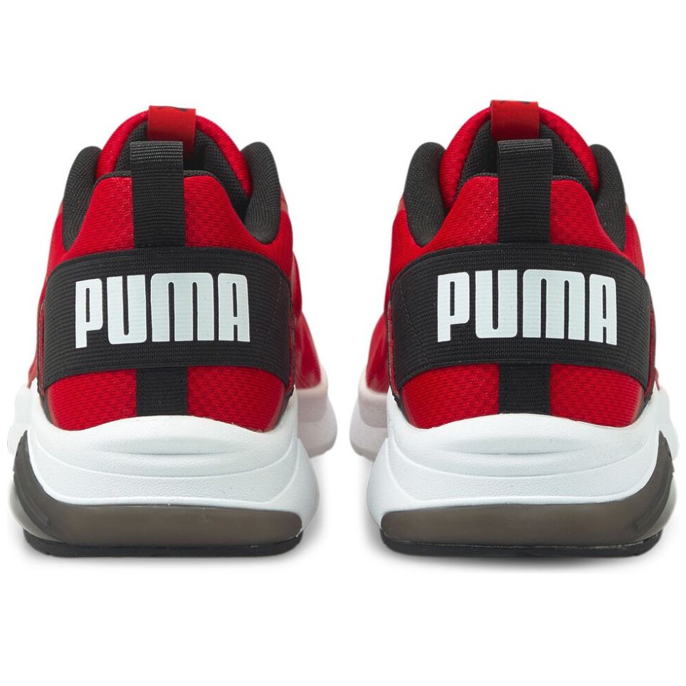 Zapatilla Puma Para Hombre Electron En Color Blanco Con Rojo.