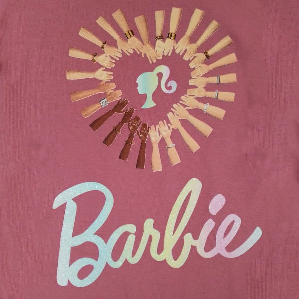  Barbie Camiseta de manga corta para mujer, Muñecas para mujer  con logotipo rosa clásico camiseta gráfica blanca