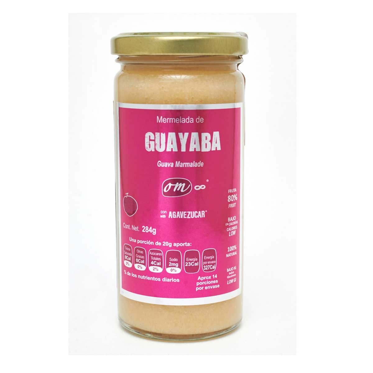  Mermelada de Guayaba con Agavezucar 284 G Om8