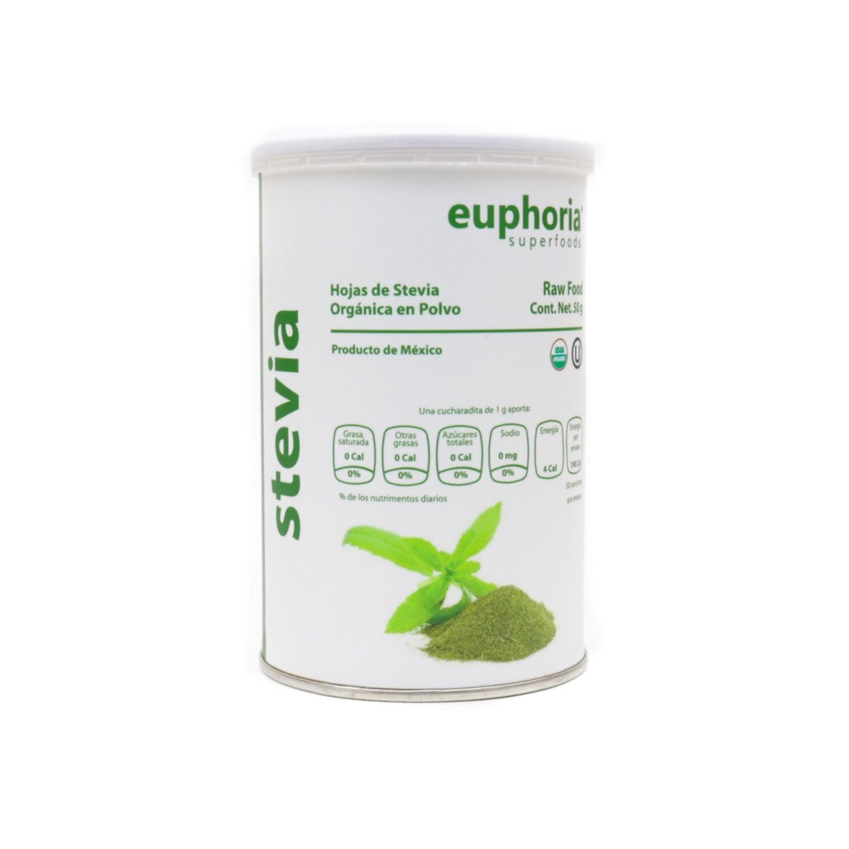 Stevia Organica 50 Grs Euphoria Superfoods