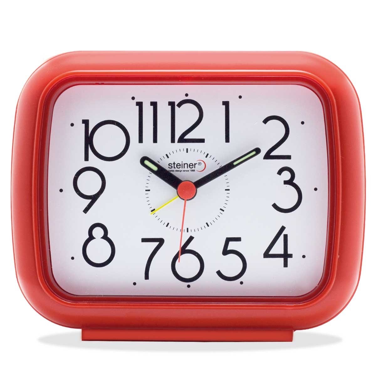 Reloj Despertador Rojo Steiner Modelo Ba08Rd-R2