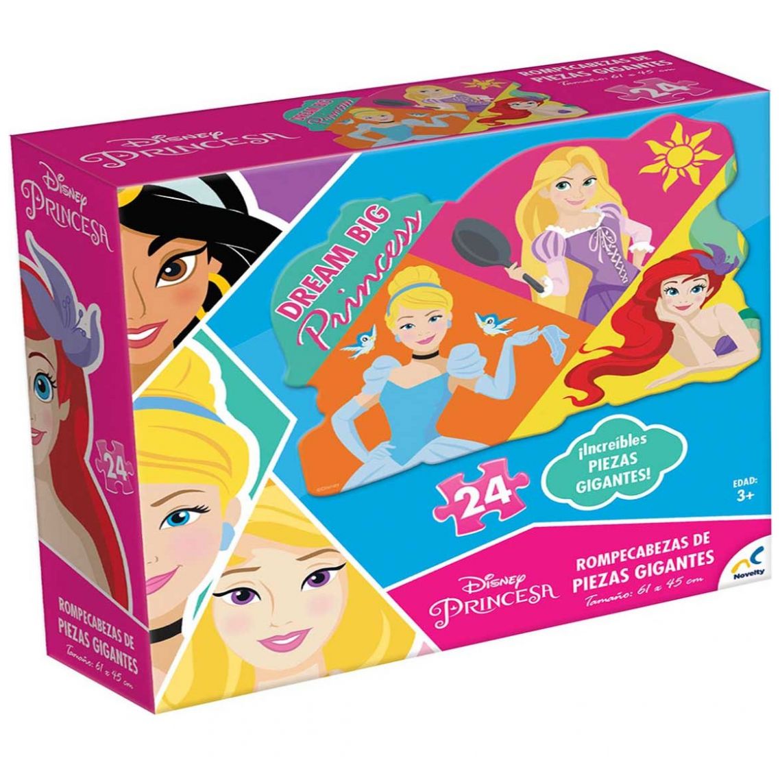 Rompecabezas Piezas Gigantes Disney Princesas - 24 Pzs Novelty