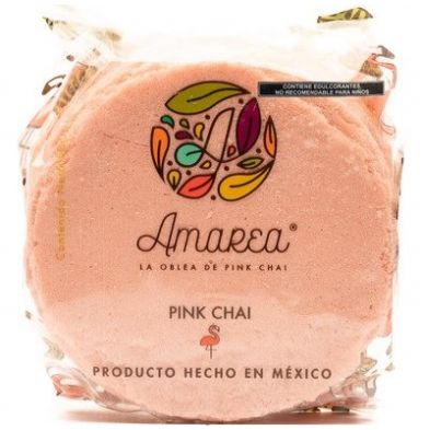 Oblea de Amaranto Sabor Pink Chai Amarea 50 G