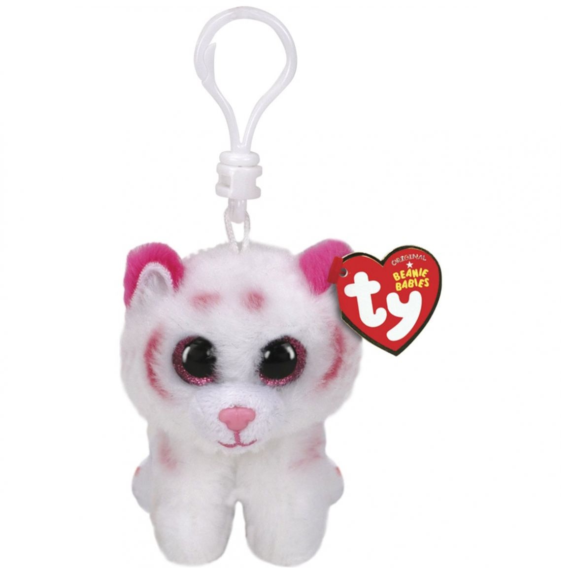 Tabor Tiger Pink White Clip Ty