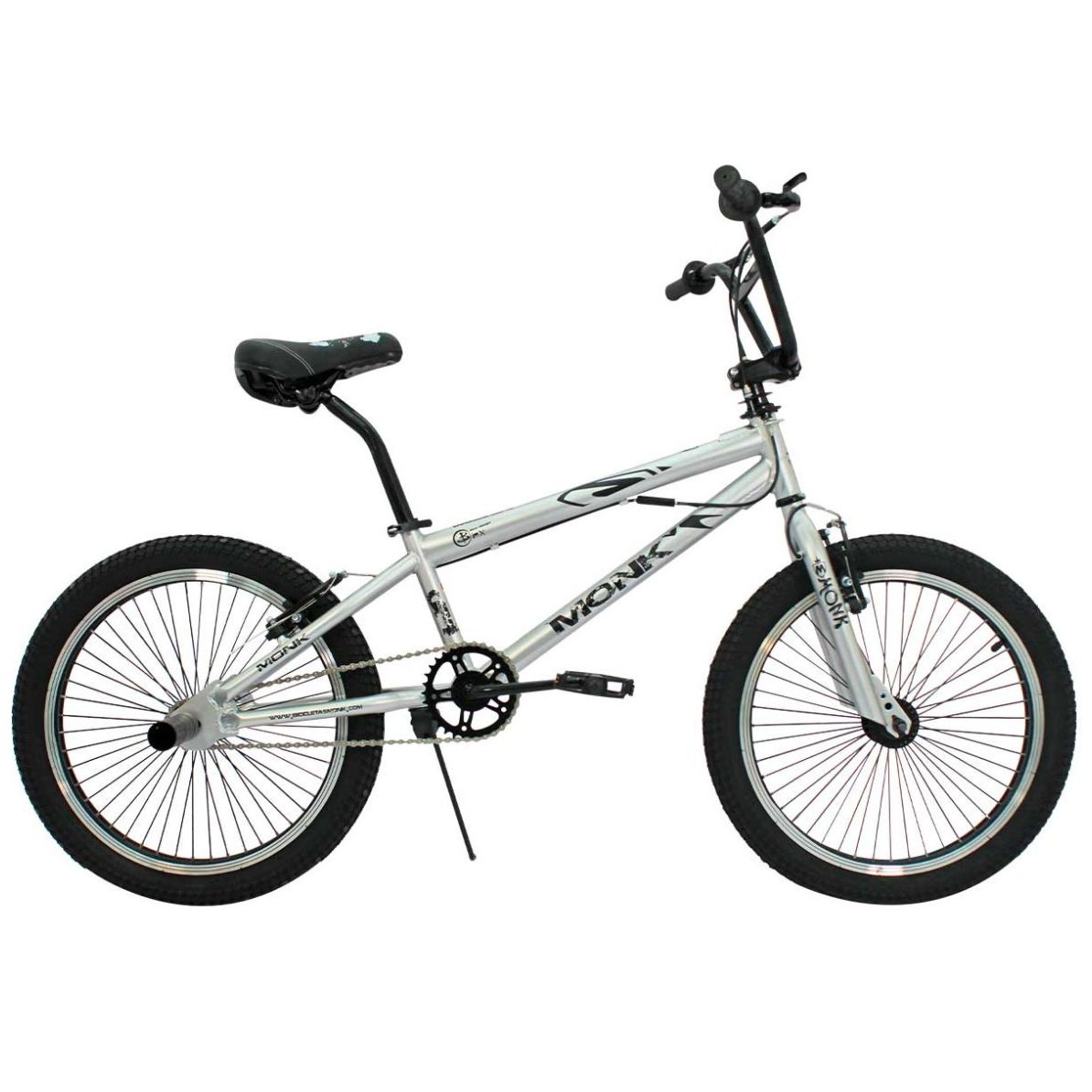 Bicicleta Plata Bmx con Rotor R-20 1Vel Monk
