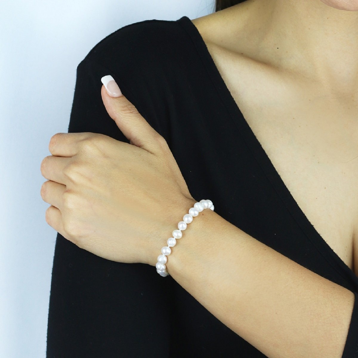 Brazalete con Hilo de Perlas Sidney