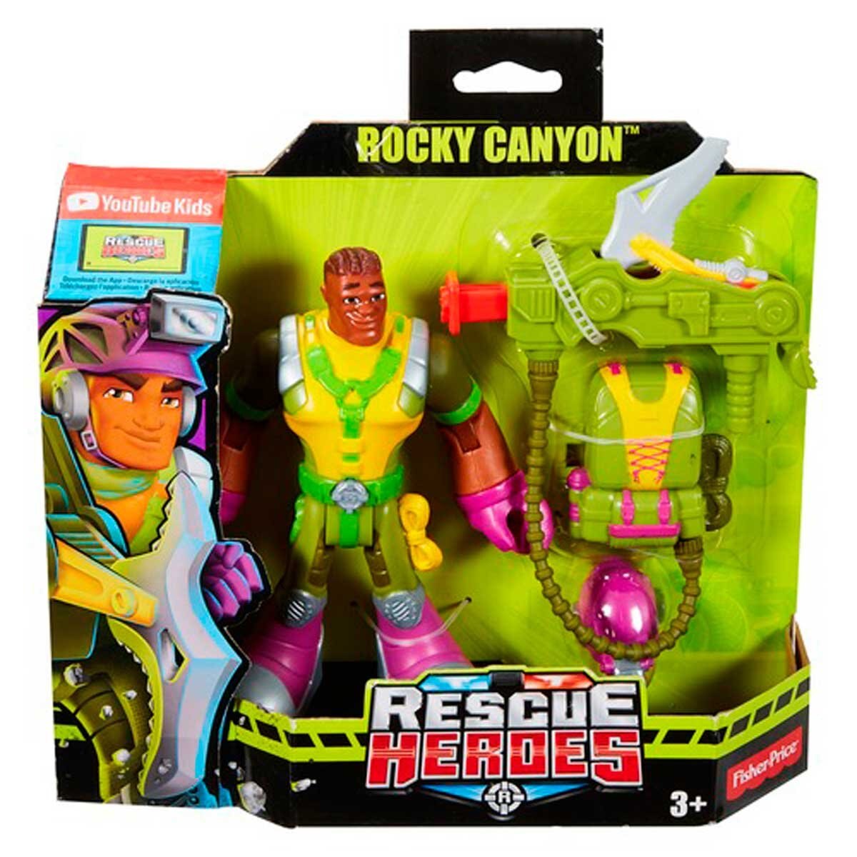 Fisher Price Muñeco Rocky Canyon Rescue Heroes  Mattel