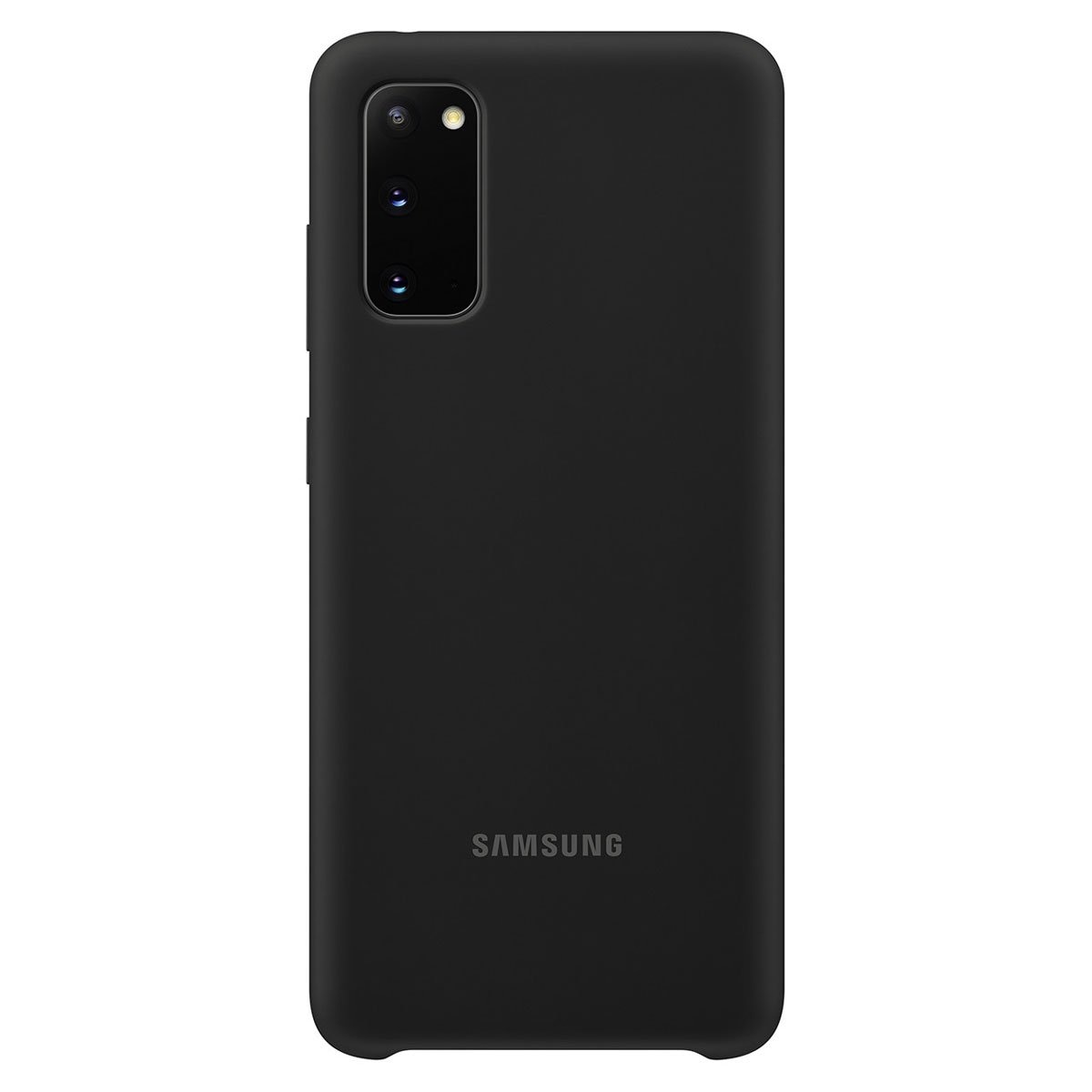 Funda Negra de Silicón para Celular Samsung Galaxy S20