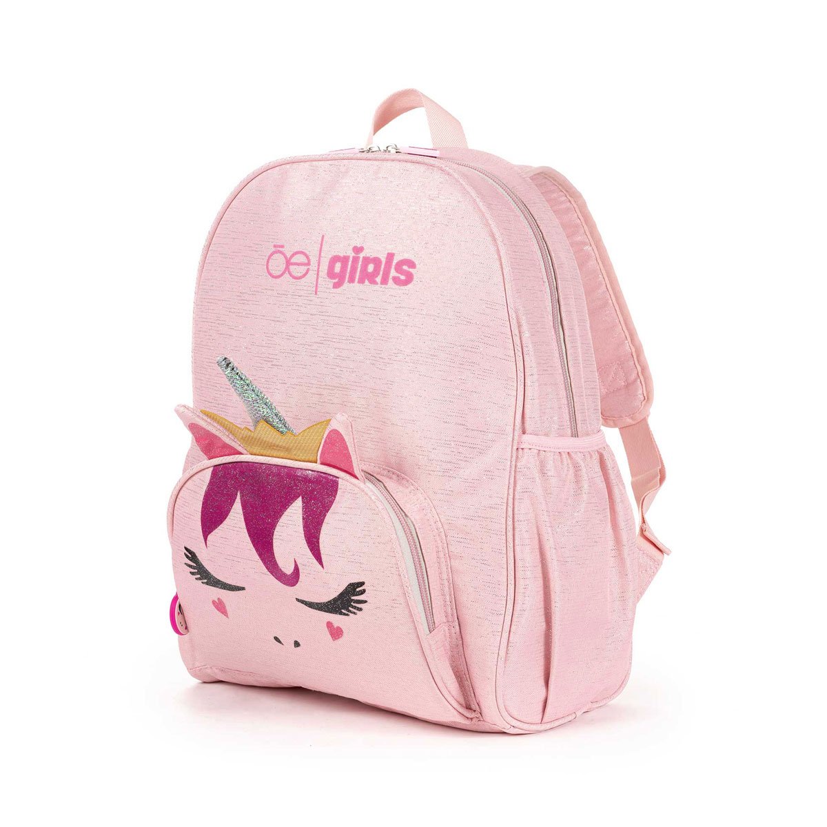 Mochila Tipo Backpack Porta Laptop Unicornio Rosa Cloe