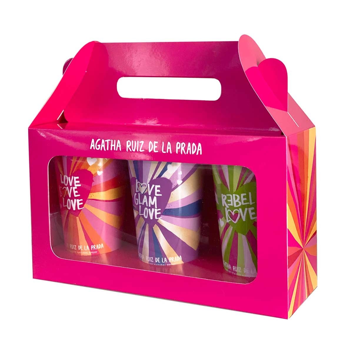 Estuche para Dama, Agatha Ruiz de la Prada, Kit Love Smoothie Collector, Edt 3 X 80 Ml