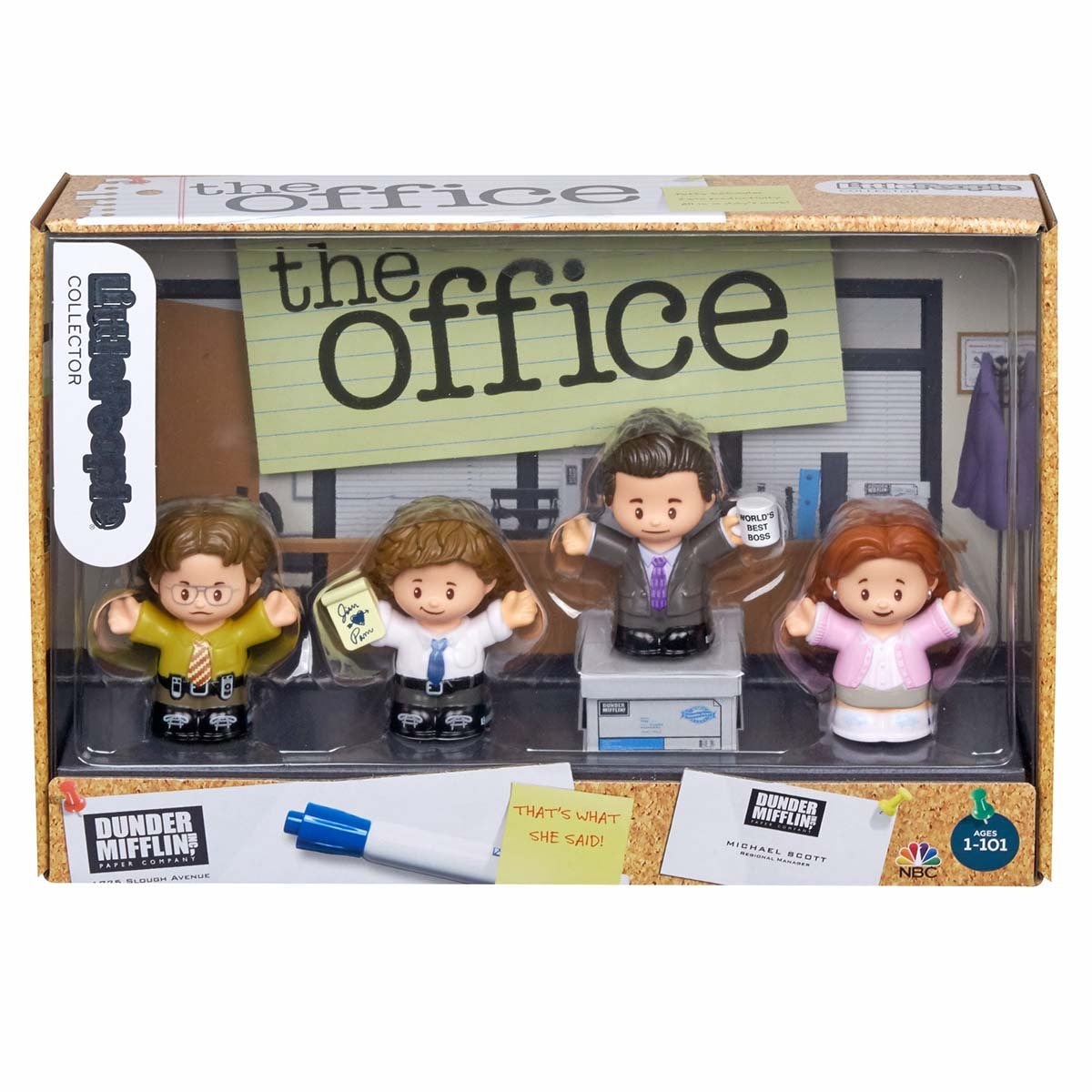 Juguete para Bebés Set de 4 Figuras The Office Little People Fisher-Price
