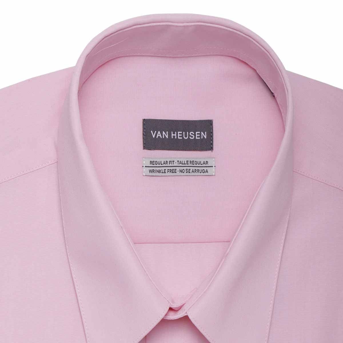 Camisa de Vestir Rosa para Hombre Van Heusen Regular Fit Modelo Elo 7Vh237686