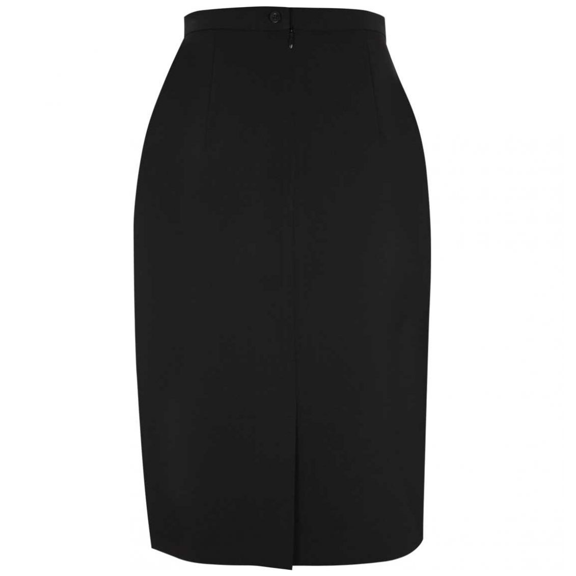 Falda para Mujer Corte Lápiz Diseño Liso Negro Basel