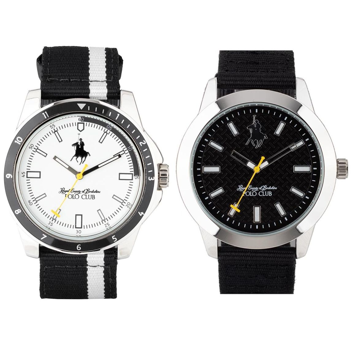 Set de Reloj Negro para Caballero Royal Polo Club Modelo Napnkngng