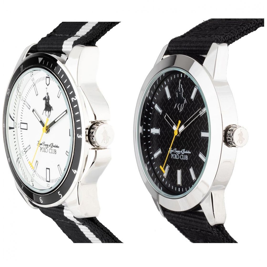 Set de Reloj Negro para Caballero Royal Polo Club Modelo Napnkngng