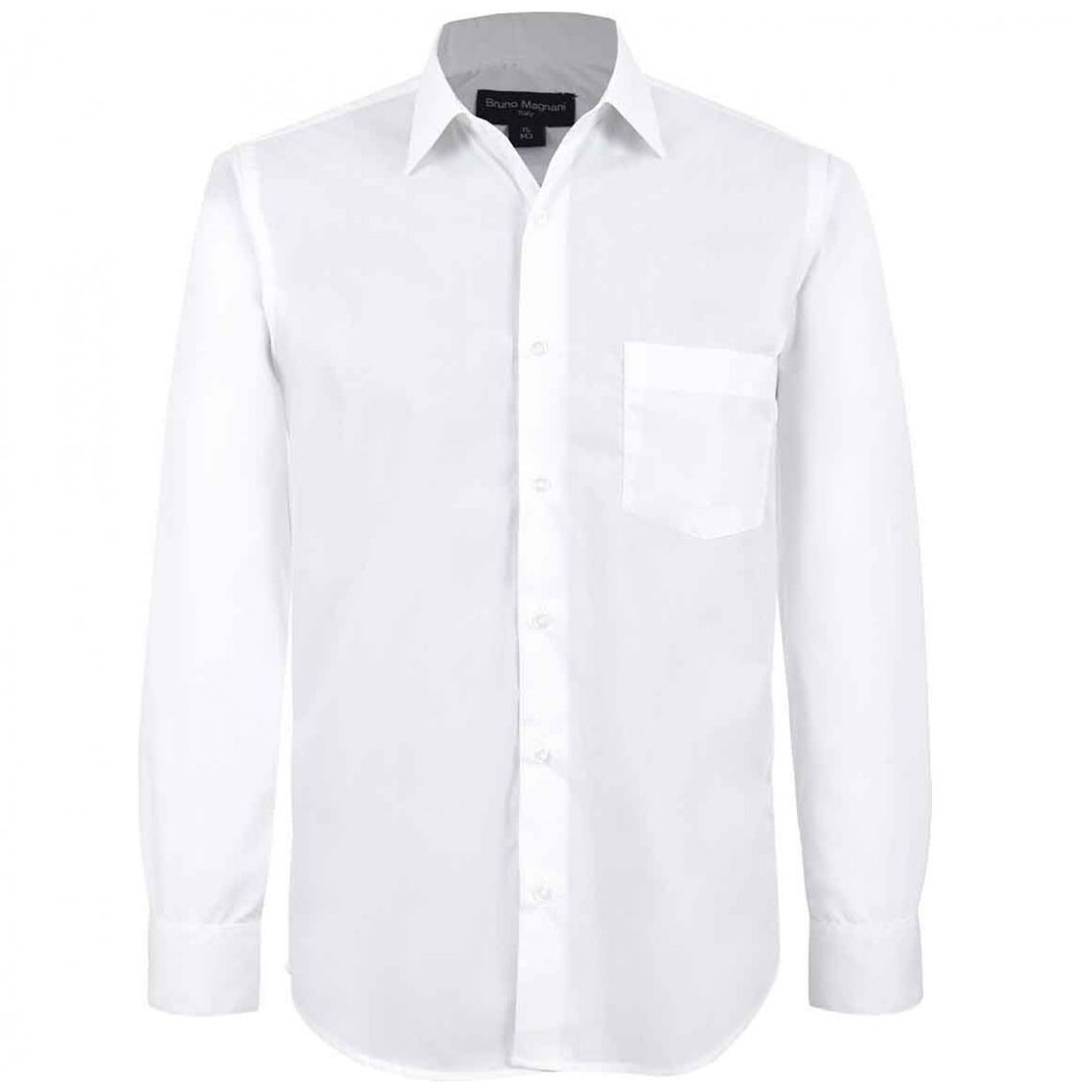 Camisa de Vestir Regular Bruno Magnani Color Blanco para Hombre Modelo Elo Bm85001Bl