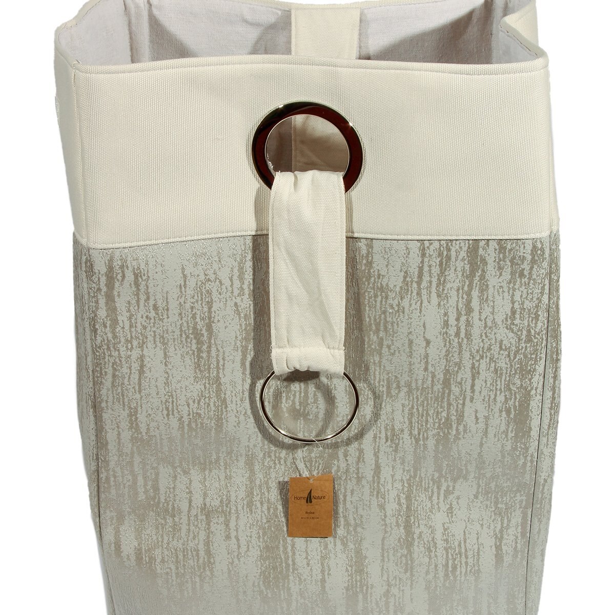 Home Nature Bolsa de Tela Plateado 61*40*30 Cm