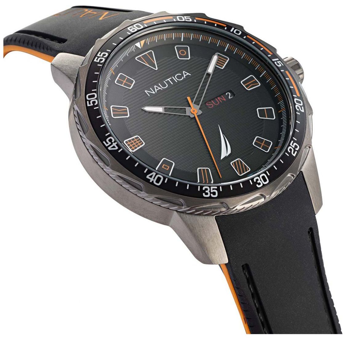 Reloj de Silicón Negro para Hombre Nautica R Modelo Elo Napcls113