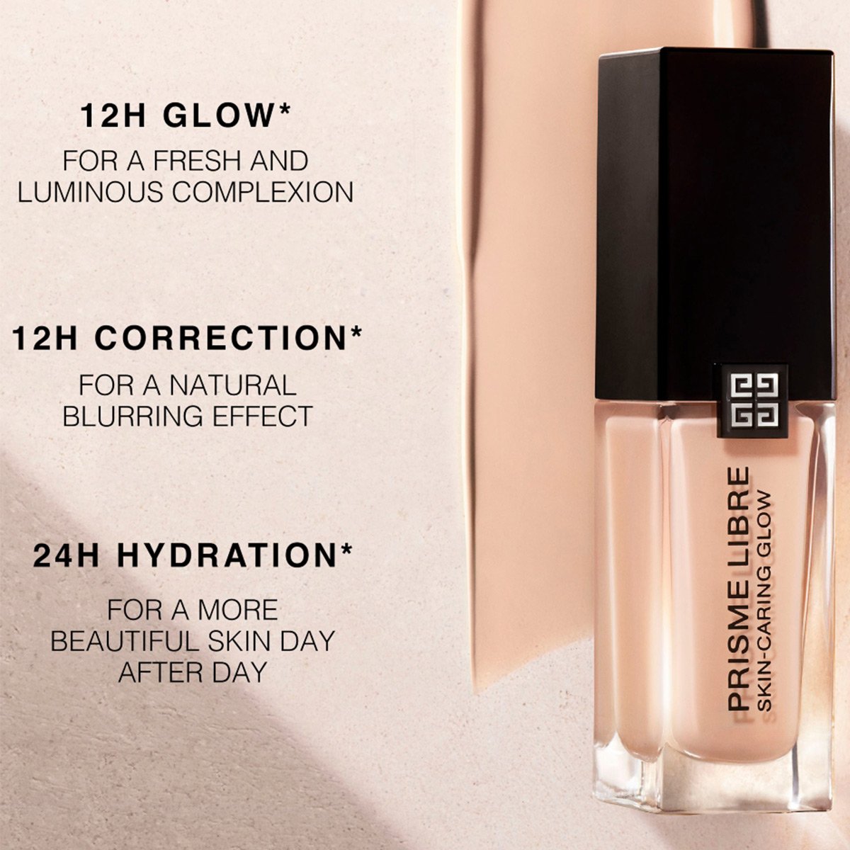 Base de Maquillaje con Tratamiento Givenchy Prisme Libre Skin-Caring Glow,  30 Ml Tono 2-N150