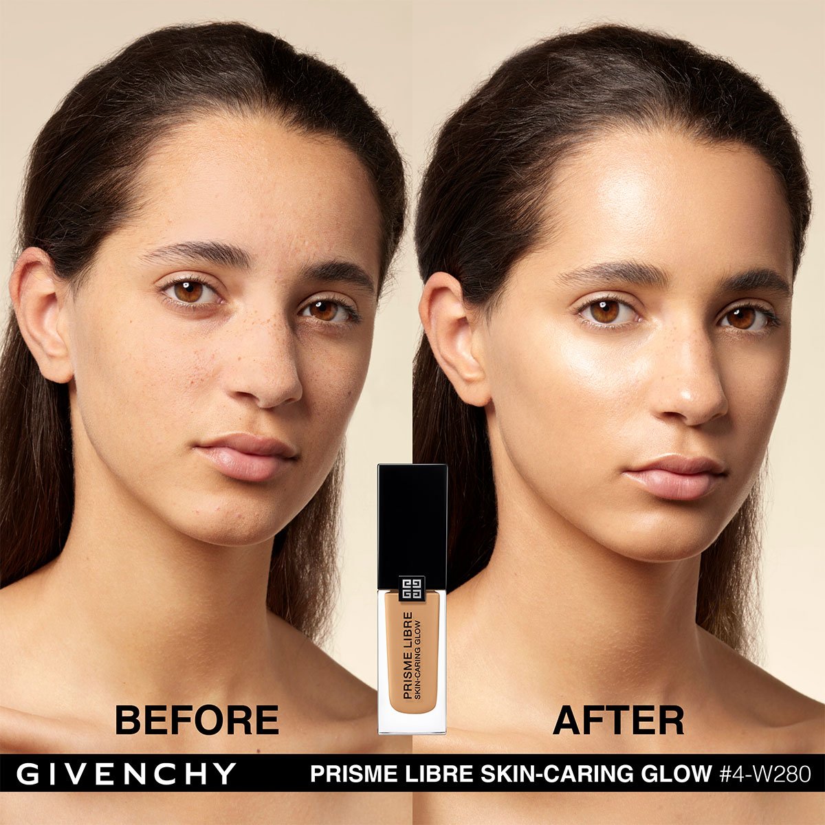 Base de Maquillaje con Tratamiento Givenchy Prisme Libre Skin-Caring Glow, 30 Ml Tono 4-W280