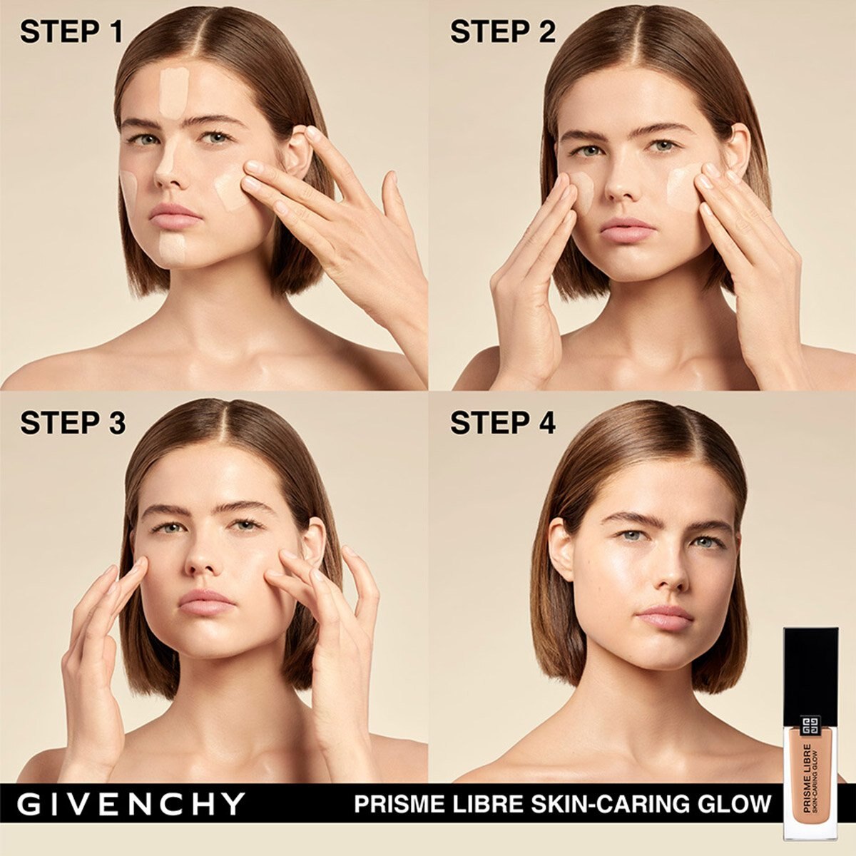 Base de Maquillaje con Tratamiento Givenchy Prisme Libre Skin-Caring Glow, 30 Ml Tono 4 -C305