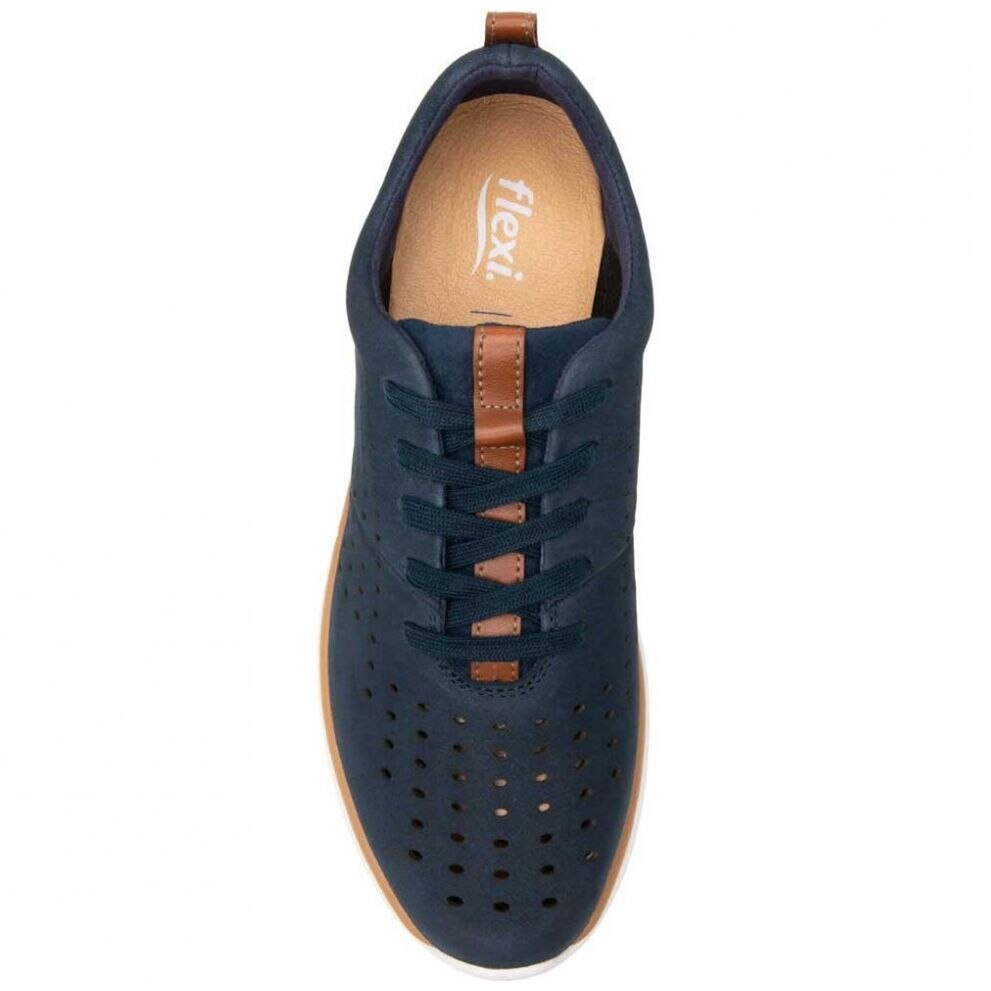Sneaker Casual Sport Flexi para Mujer Color Azul con Suela Extra Ligera
