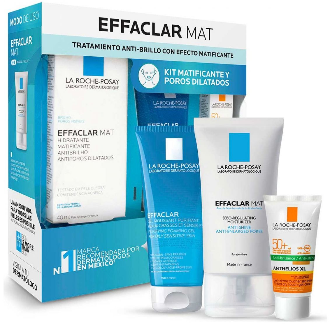 Kit Effaclar Mat Anti-Brillo Ideal para Poros Dilatados