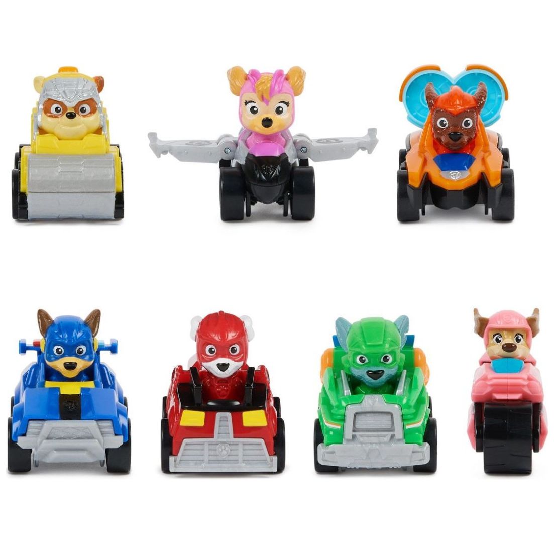 Paw Patrol: The Mighty Movie, Pup Squad Patroller camión de juguete, con  coche de juguete coleccionable Mighty Pups Chase Pup Squad, juguetes para