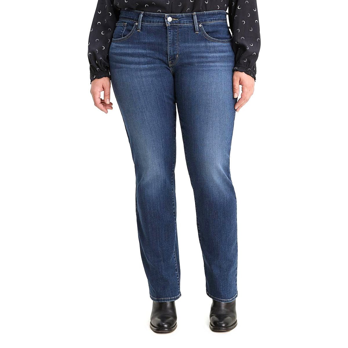 Jeans Recto Cintura Media Levis Para Dama Sears