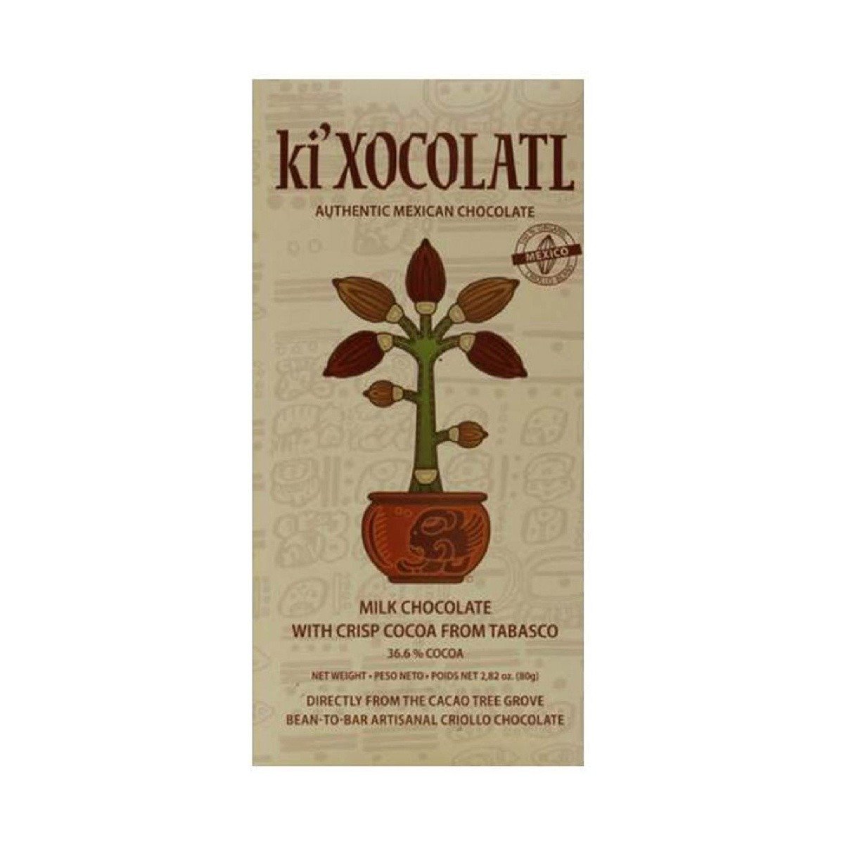 Tableta de Chocolate Beige Ki Xocolatl