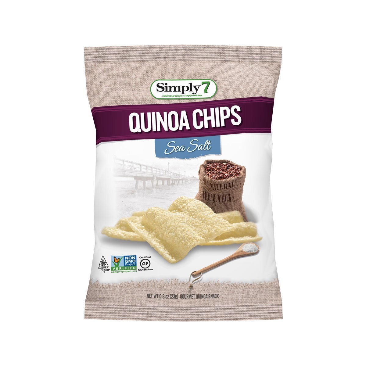 Quinoa Chips Sea Salt 22.7 Grs Simply 7